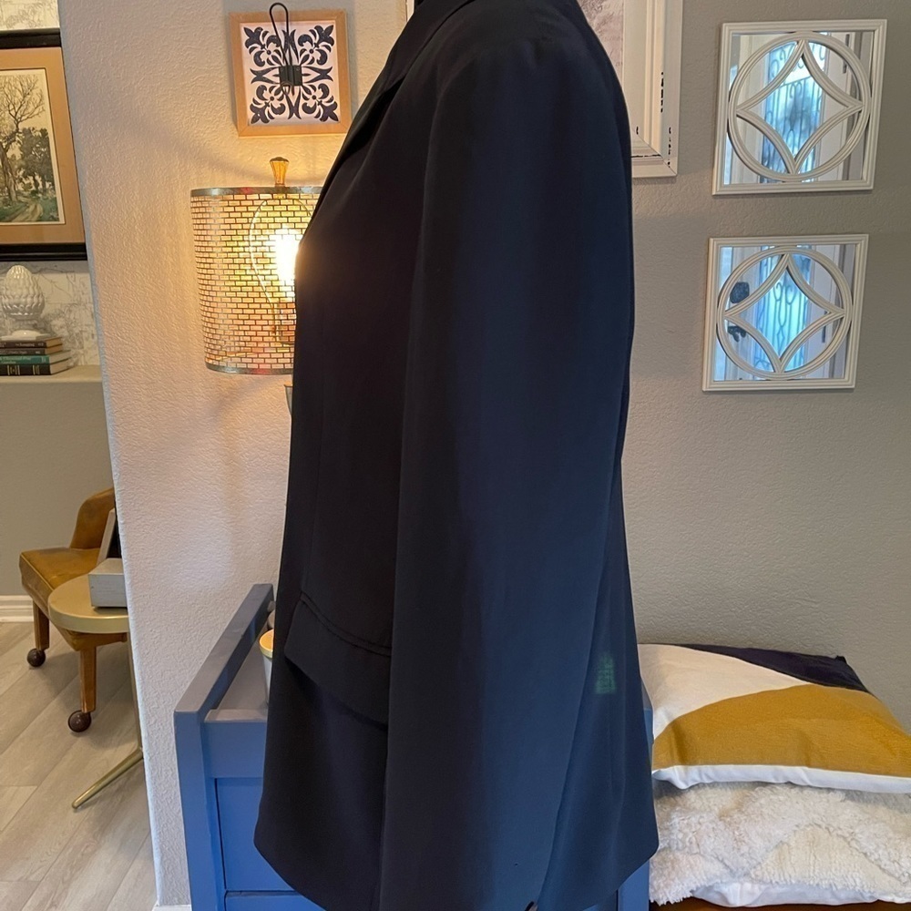 Vintage Blazer Irene Van Ryb Sz 12 Classy Black EU 44 Office Church Dressy Work - Picture 3 of 10